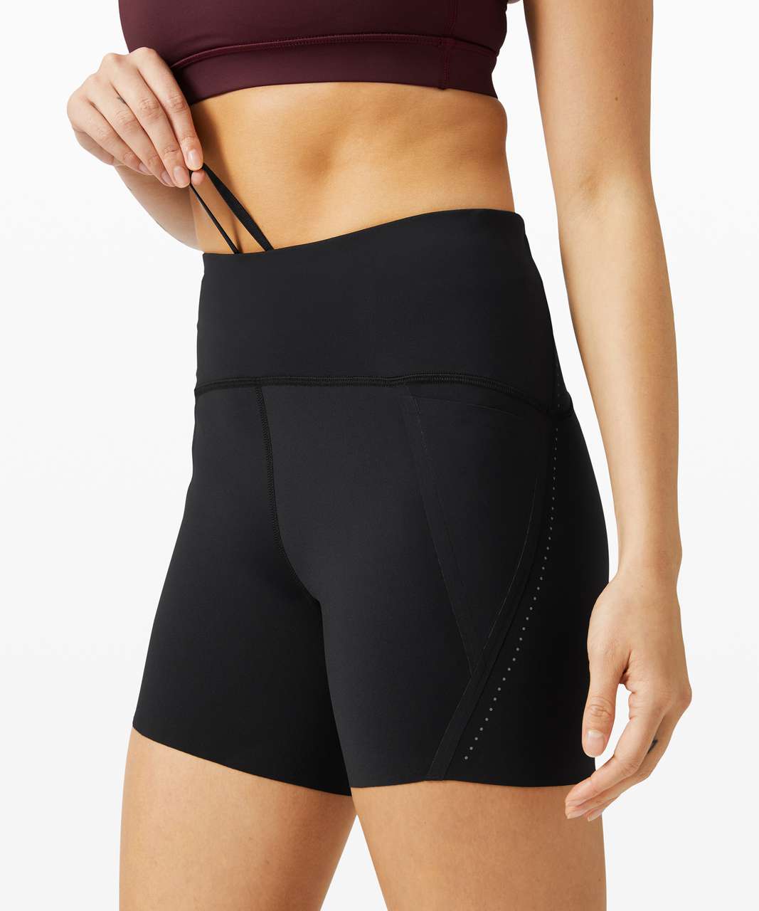 Lululemon Free to Speed High Rise Short 5" - Black