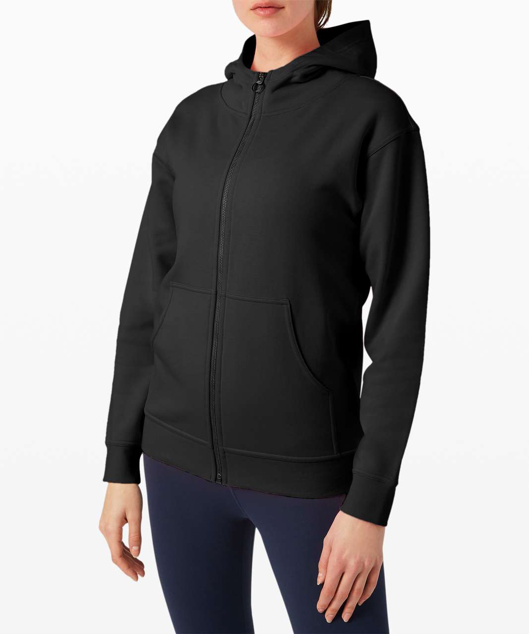 Lululemon Women All Yours Zip Up Hoodie Black Size Large L Great Condition