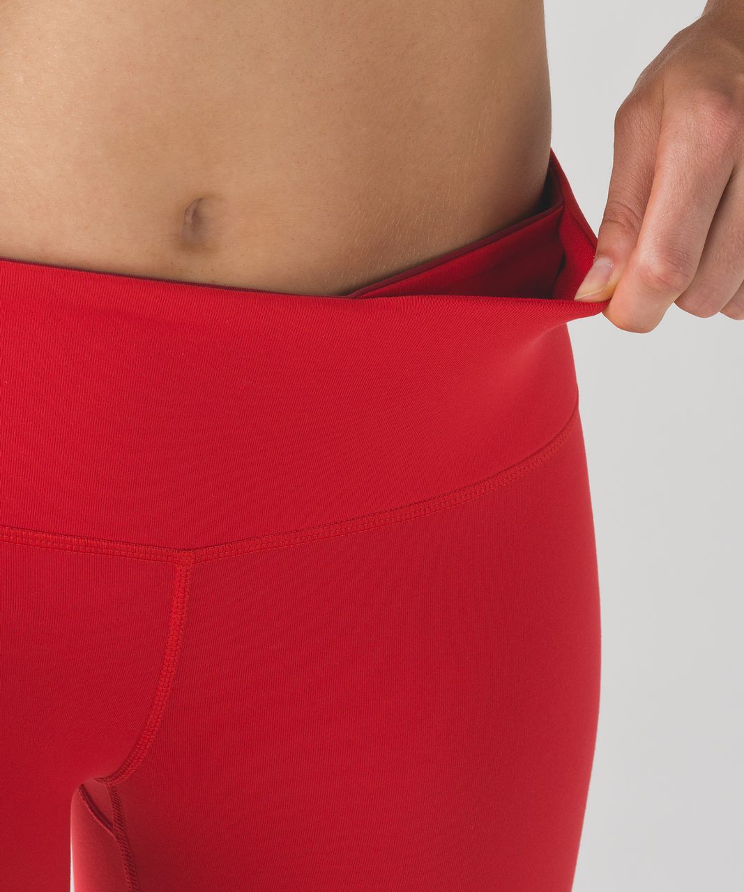 Lululemon Wunder Under Crop III (Reversible) - True Red / Prep Red - lulu  fanatics