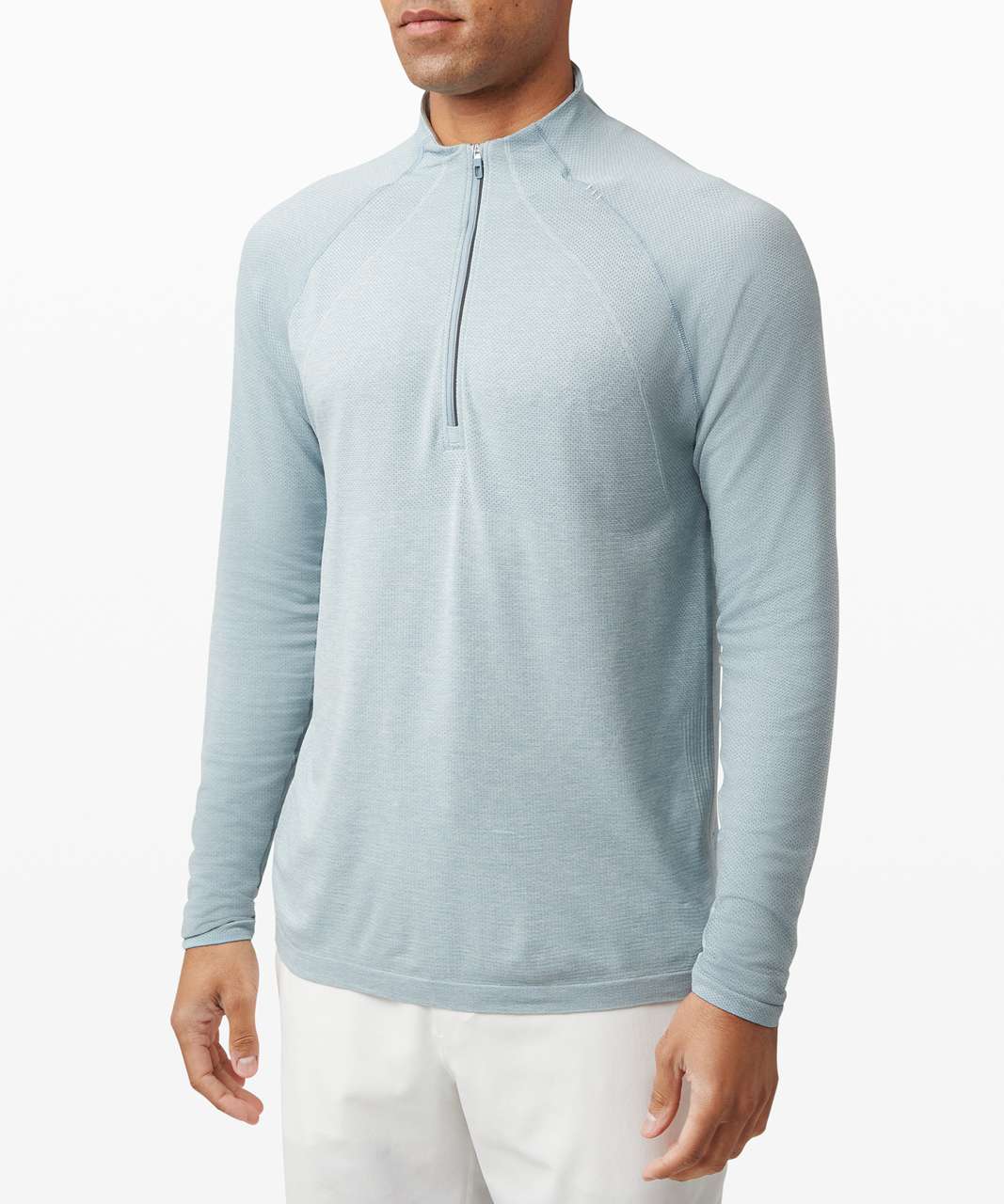 Lululemon Tops Deals - Delicate Mint / Delicate Mint Mens Metal Vent Tech  1/2 Zip 2.0