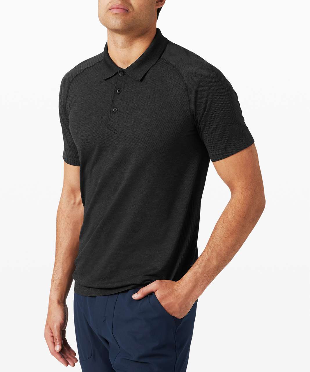 Lululemon Metal Vent Tech Polo 2.0 - Deep Coal / Black