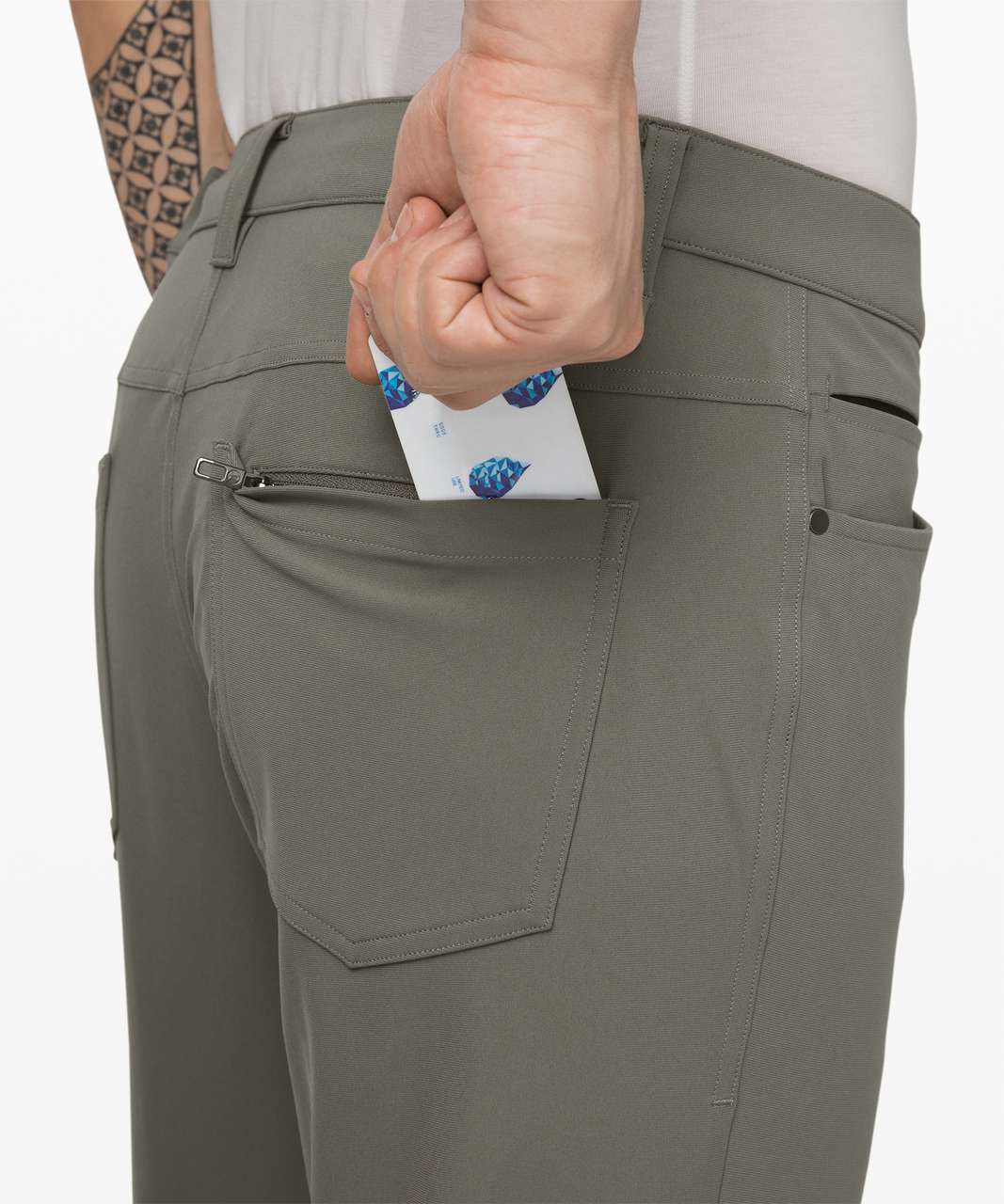 Lululemon ABC Pant Slim *Warpstreme 34 - Grey Sage (First Release) - lulu  fanatics