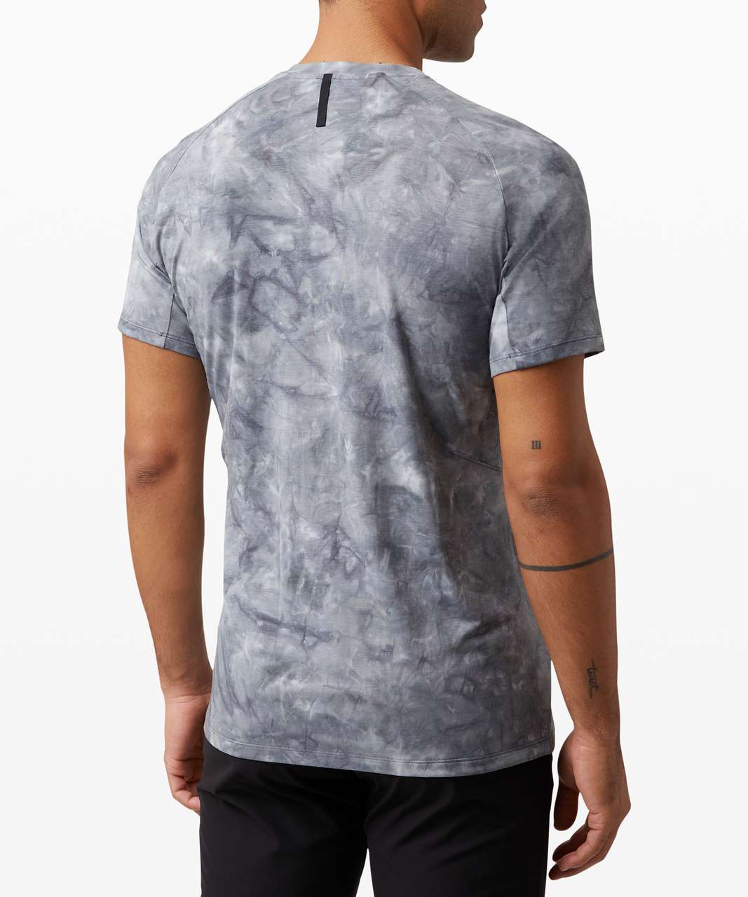 Lululemon Always Agile Short Sleeve - Diamond Dye White Asphalt Grey ...