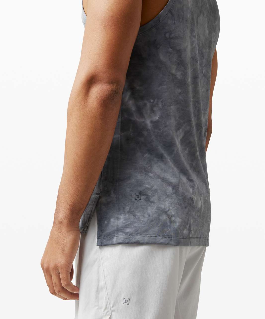 Lululemon Always Agile Tank - Diamond Dye White Asphalt Grey