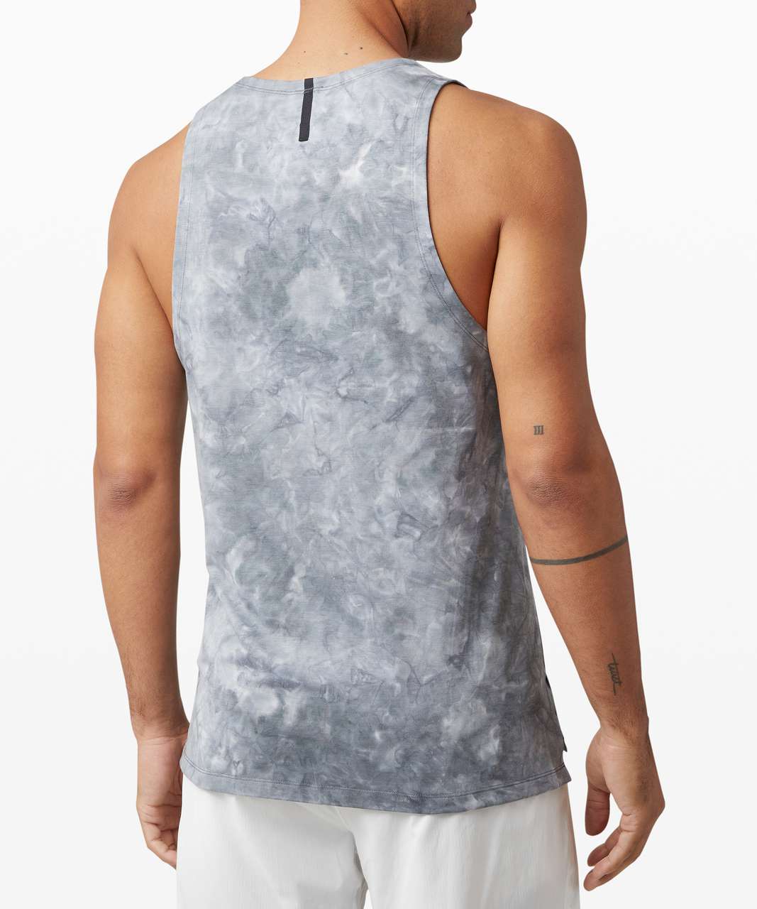 Lululemon Always Agile Tank - Diamond Dye White Asphalt Grey