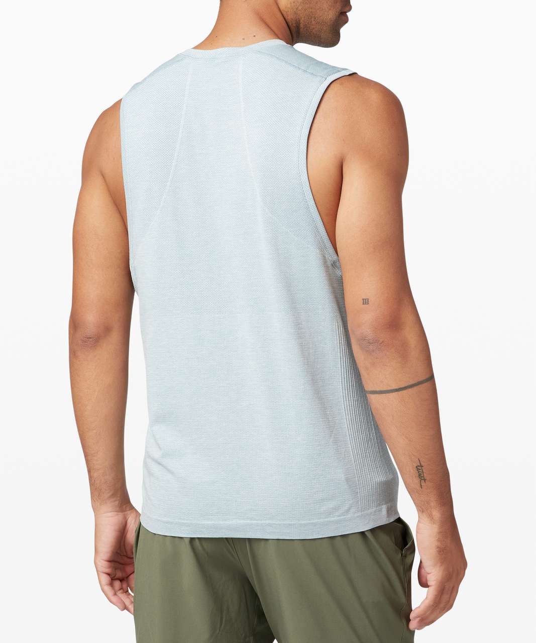 Lululemon Metal Vent Tech Sleeveless 2.0 - Blue Cast / Antique White