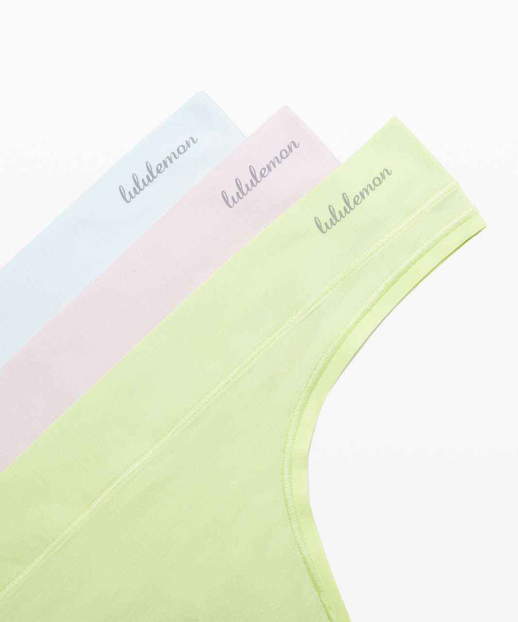 Lululemon Mula Bandhawear Thong *3 Pack - Island Mist / Lemon Vibe / Misty Pink