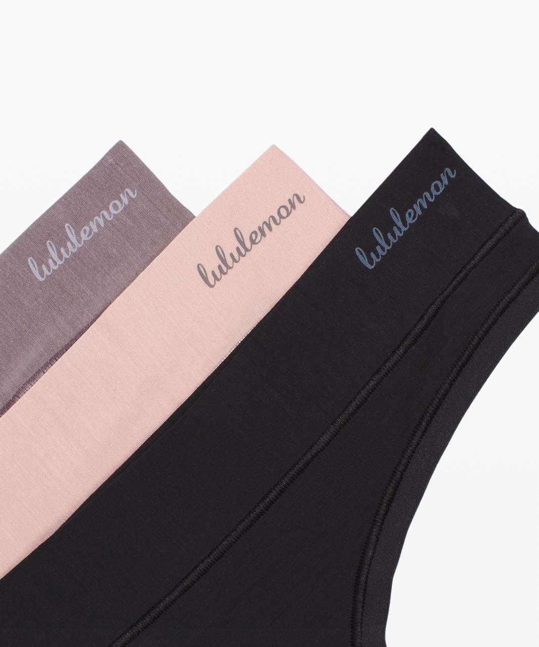 Lululemon Mula Bandhawear Thong *3 Pack - Black / Misty Shell