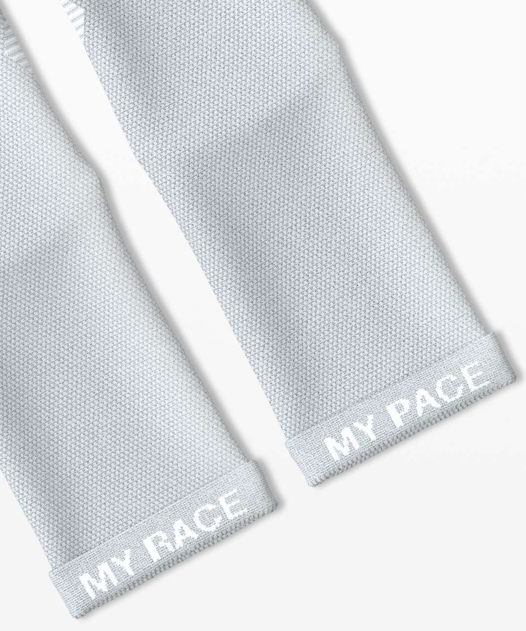 Lululemon Speed Quarter Sock *Silver - Vapor / White