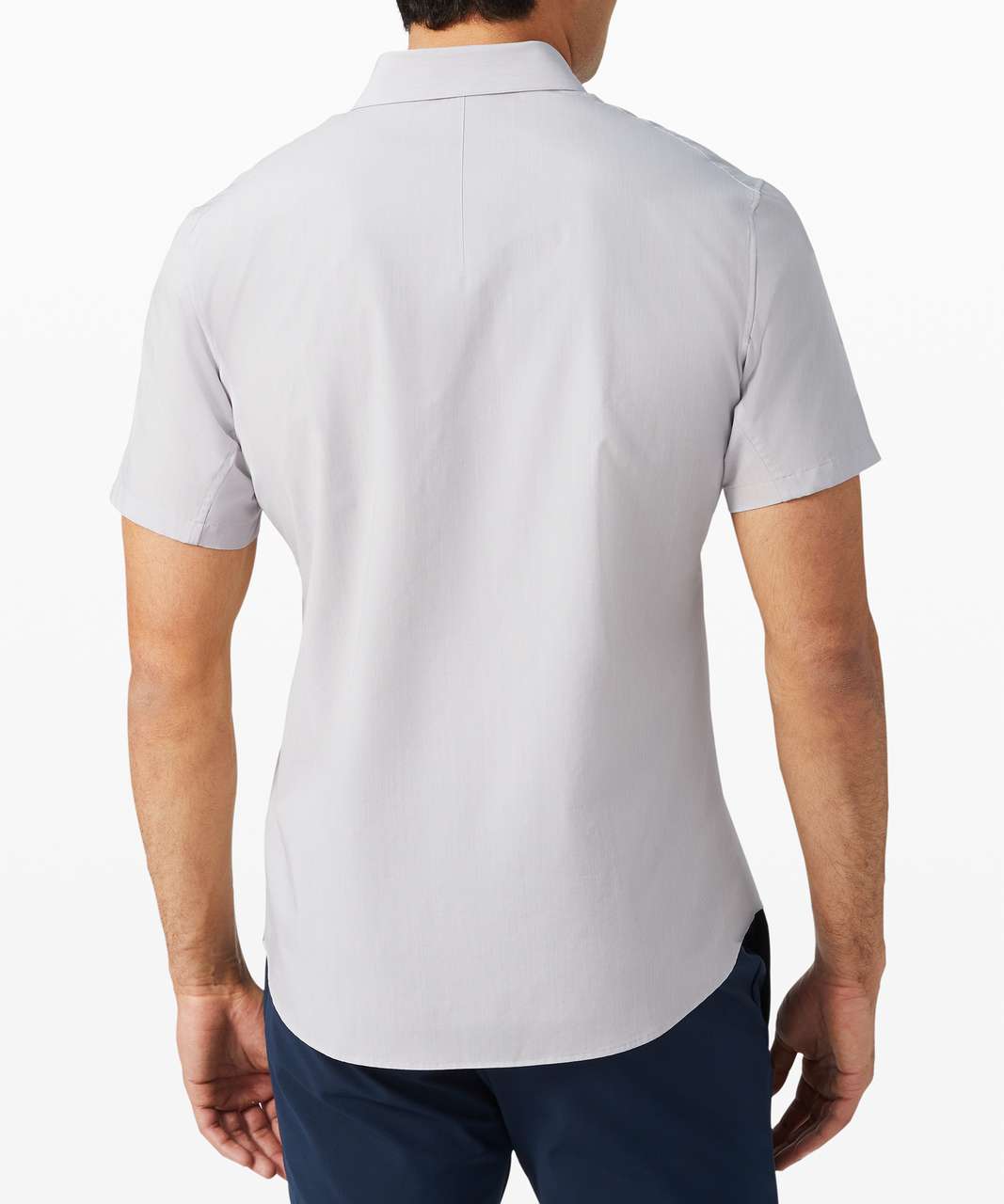 Lululemon Down to the Wire Short Sleeve Shirt - Heathered Iced Iris