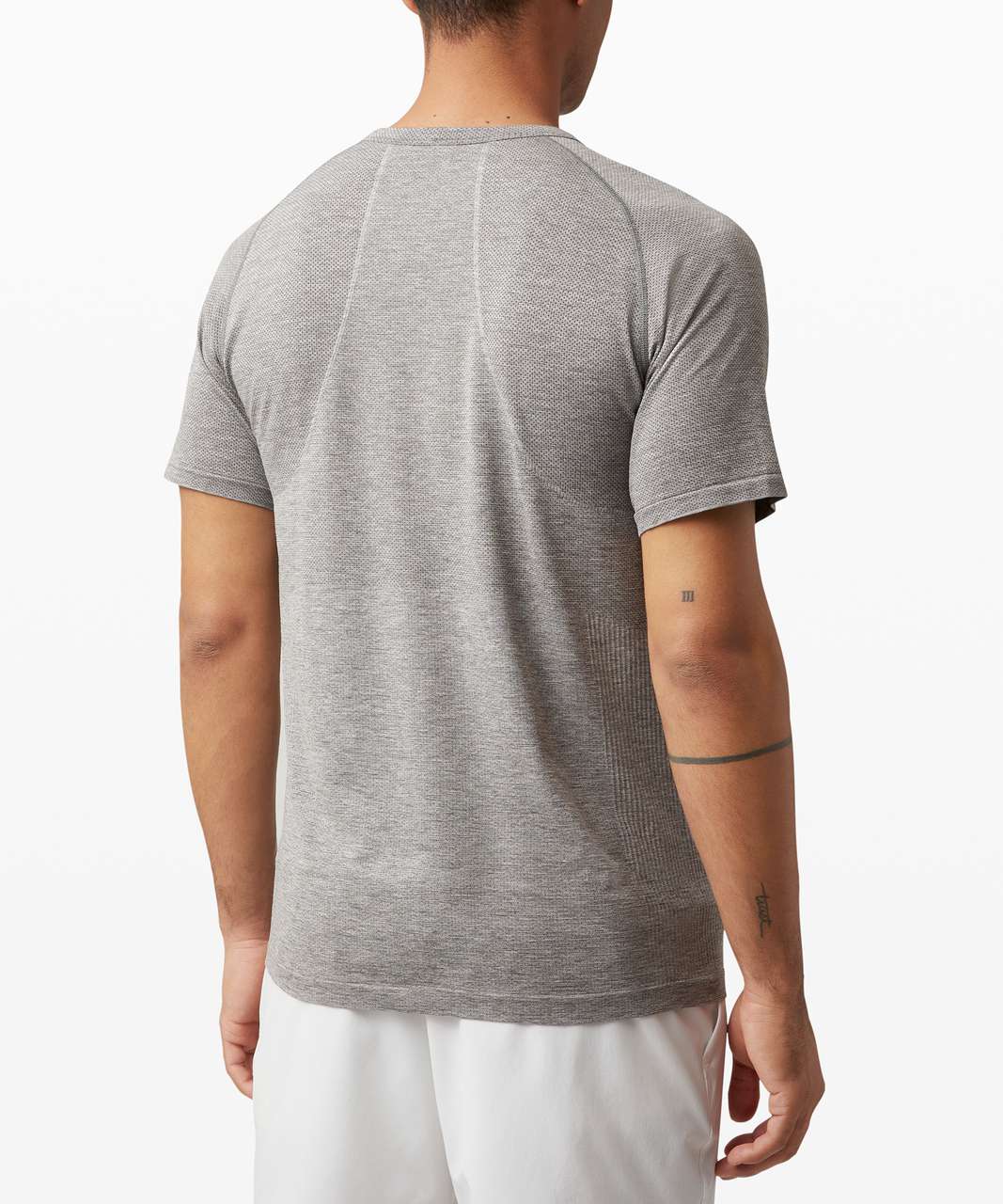 Lululemon Metal Vent Tech Short Sleeve Henley 2.0 - Slate / White (First Release)