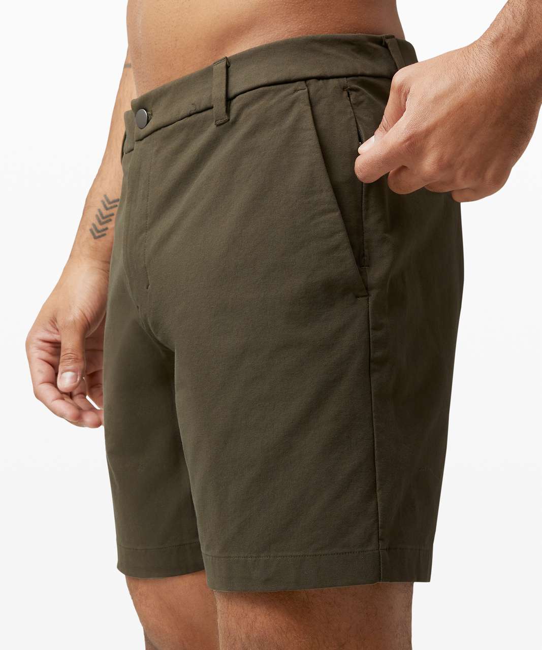 Lululemon Commission Short 7 *Canvas - Dark Olive - lulu fanatics