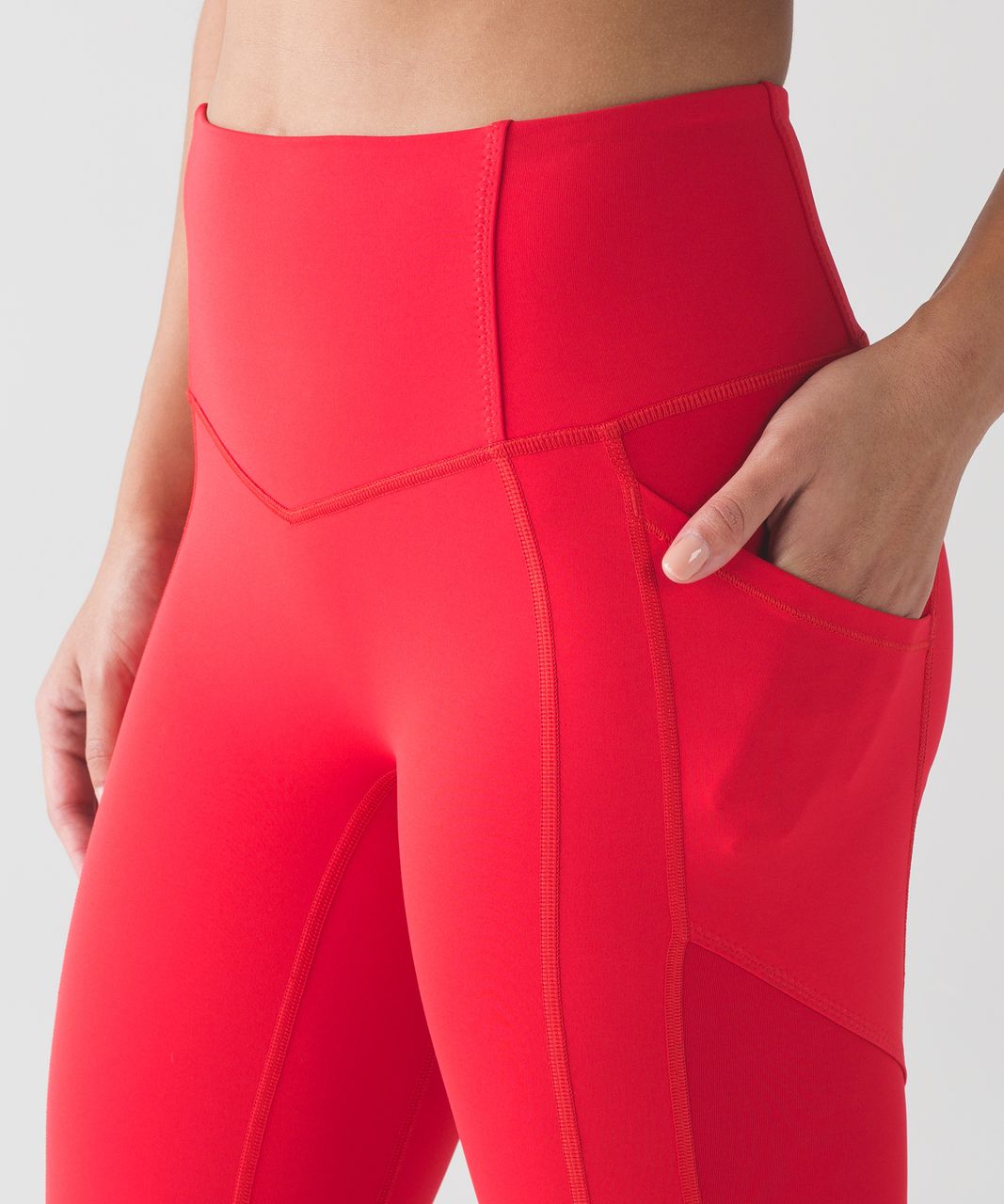 Lululemon All The Right Places Crop II *23 - Dark Red - lulu fanatics