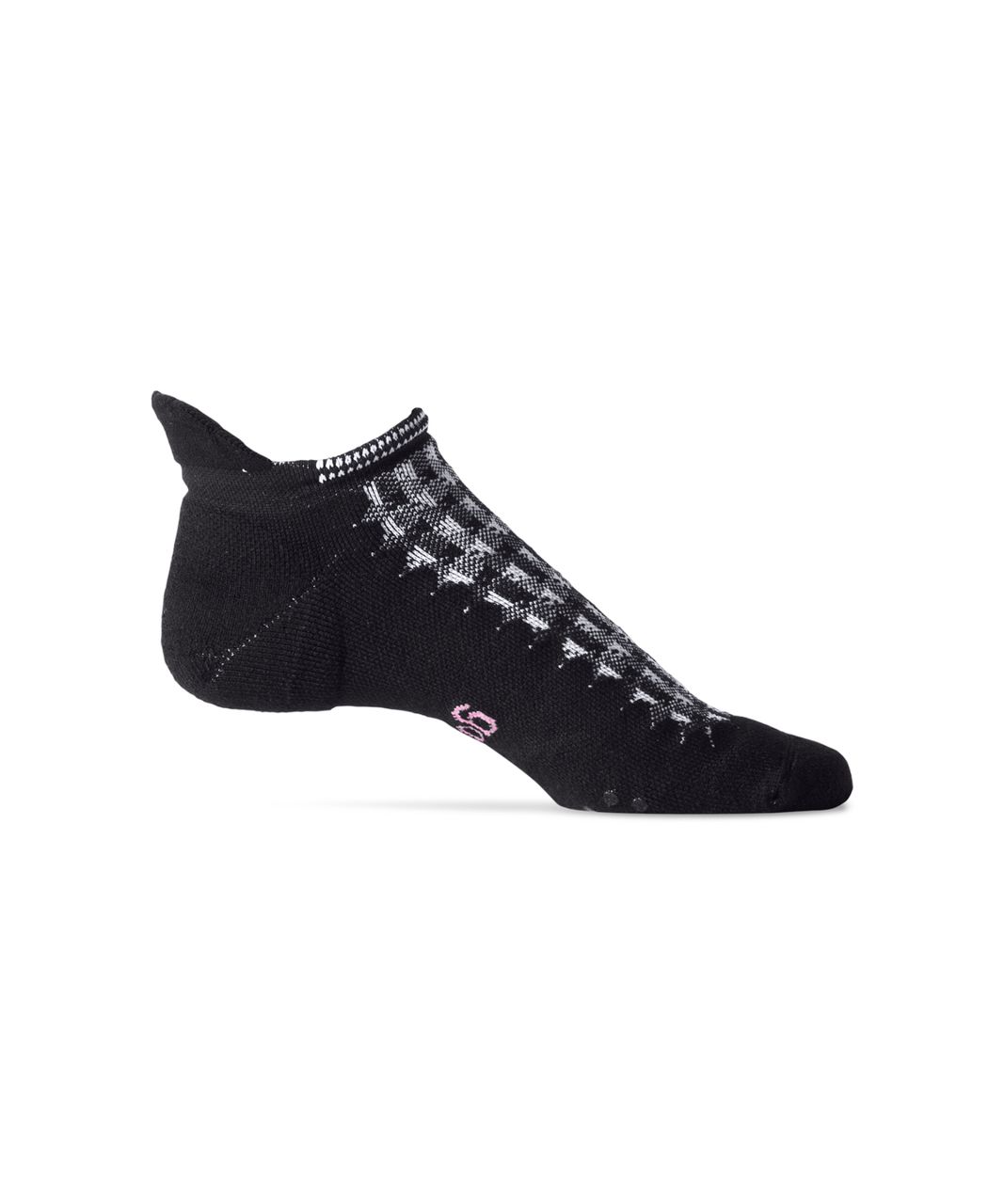 Lululemon Heels High Studio Sock - Black / White / Rose Blush