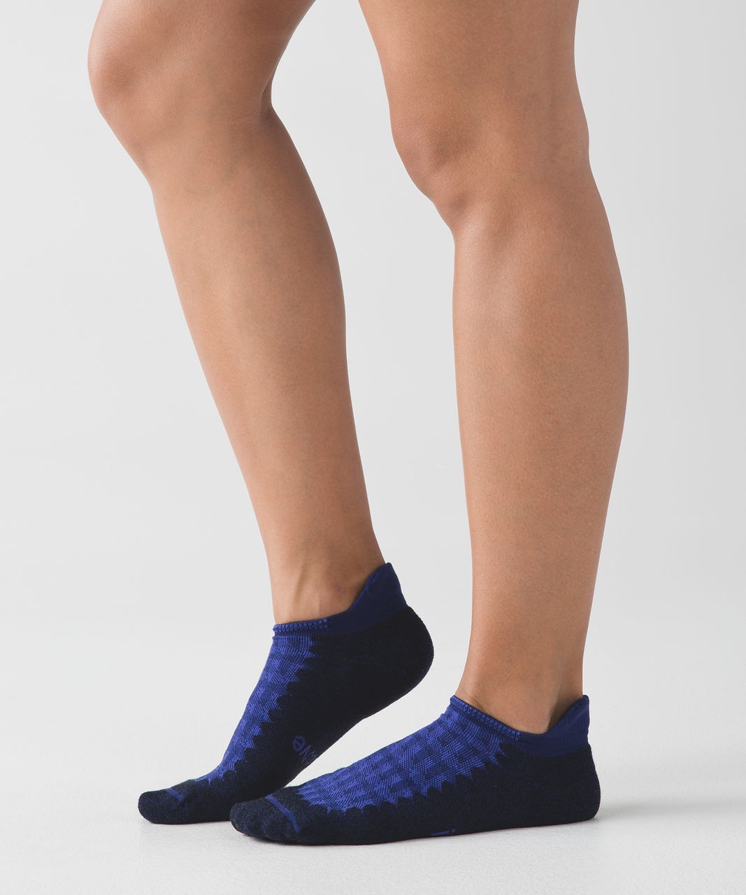 Lululemon Heels High Studio Sock - Emperor Blue / Black / Super Purple