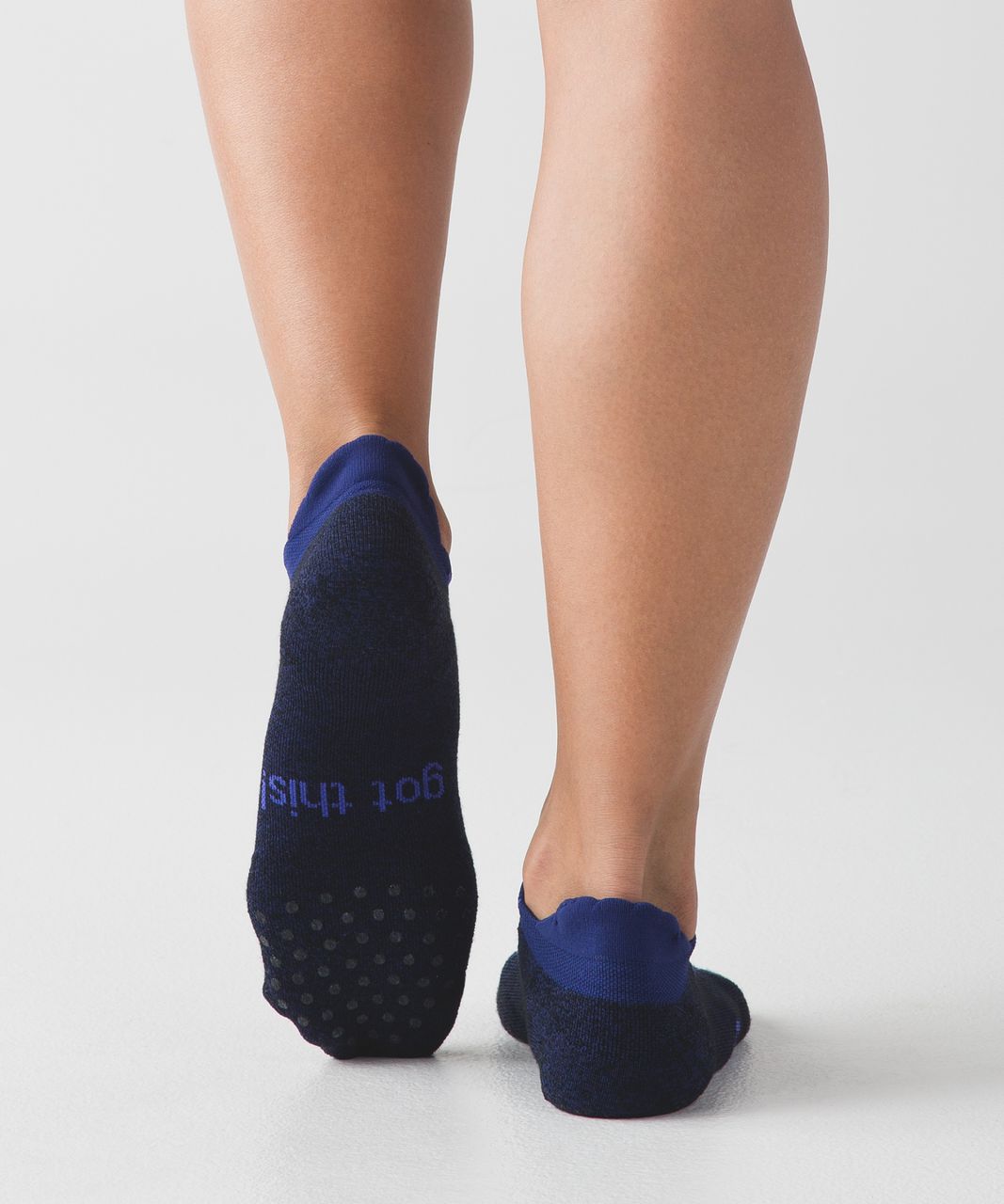 Lululemon Heels High Studio Sock - Emperor Blue / Black / Super Purple ...