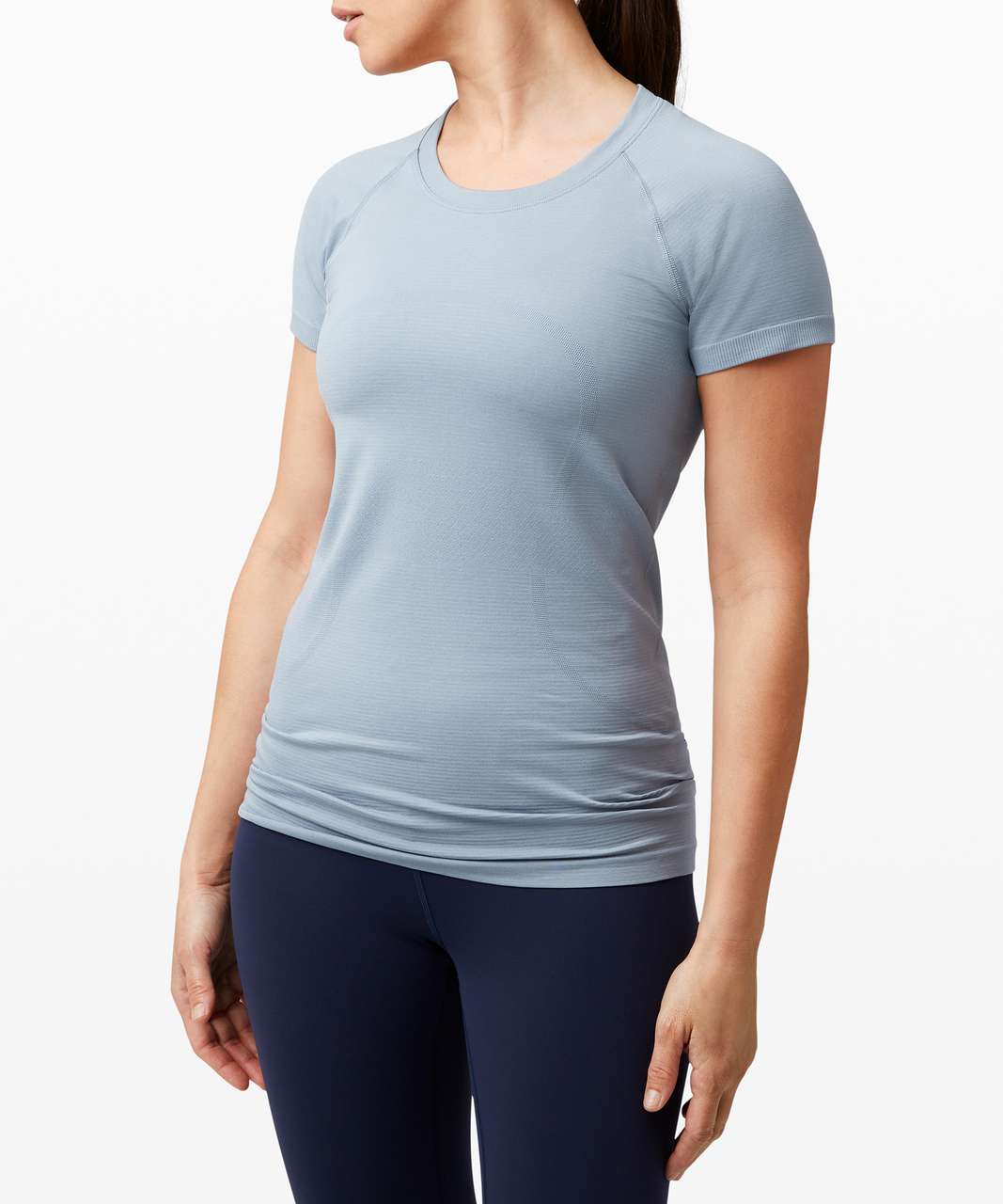 Lululemon Swiftly Tech Short Sleeve 2.0 - Chambray / Chambray - lulu  fanatics