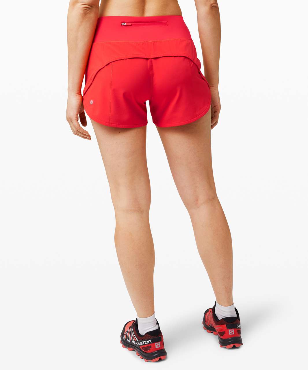 Lululemon Speed Up High-Rise Lined Short 4 - Solar Orange - lulu