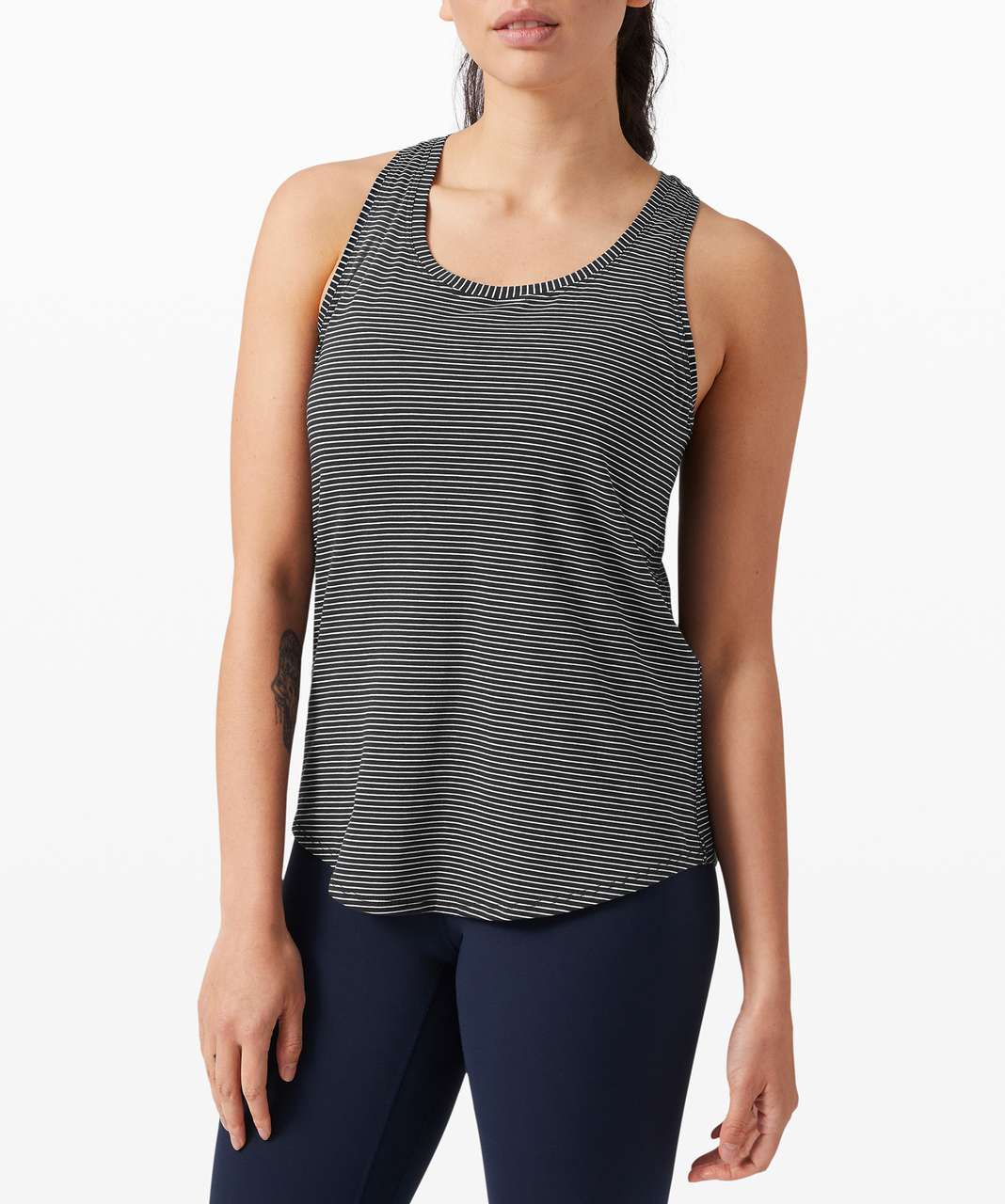 Lululemon Brunswick Muscle Tank - Hype Stripe Black White - lulu