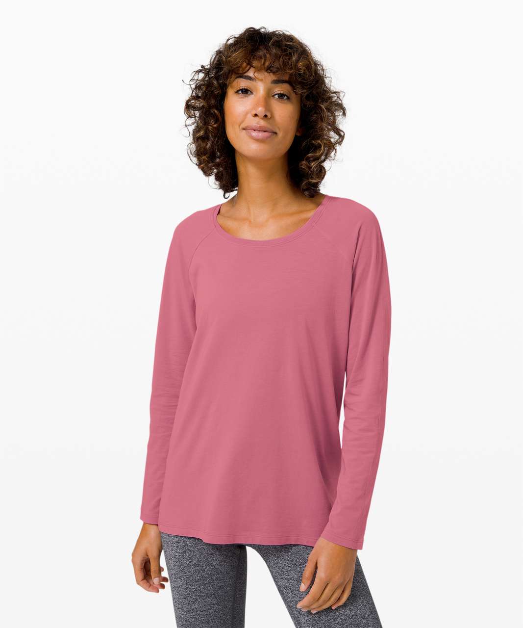 Lululemon Emerald Long Sleeve - Cherry Tint