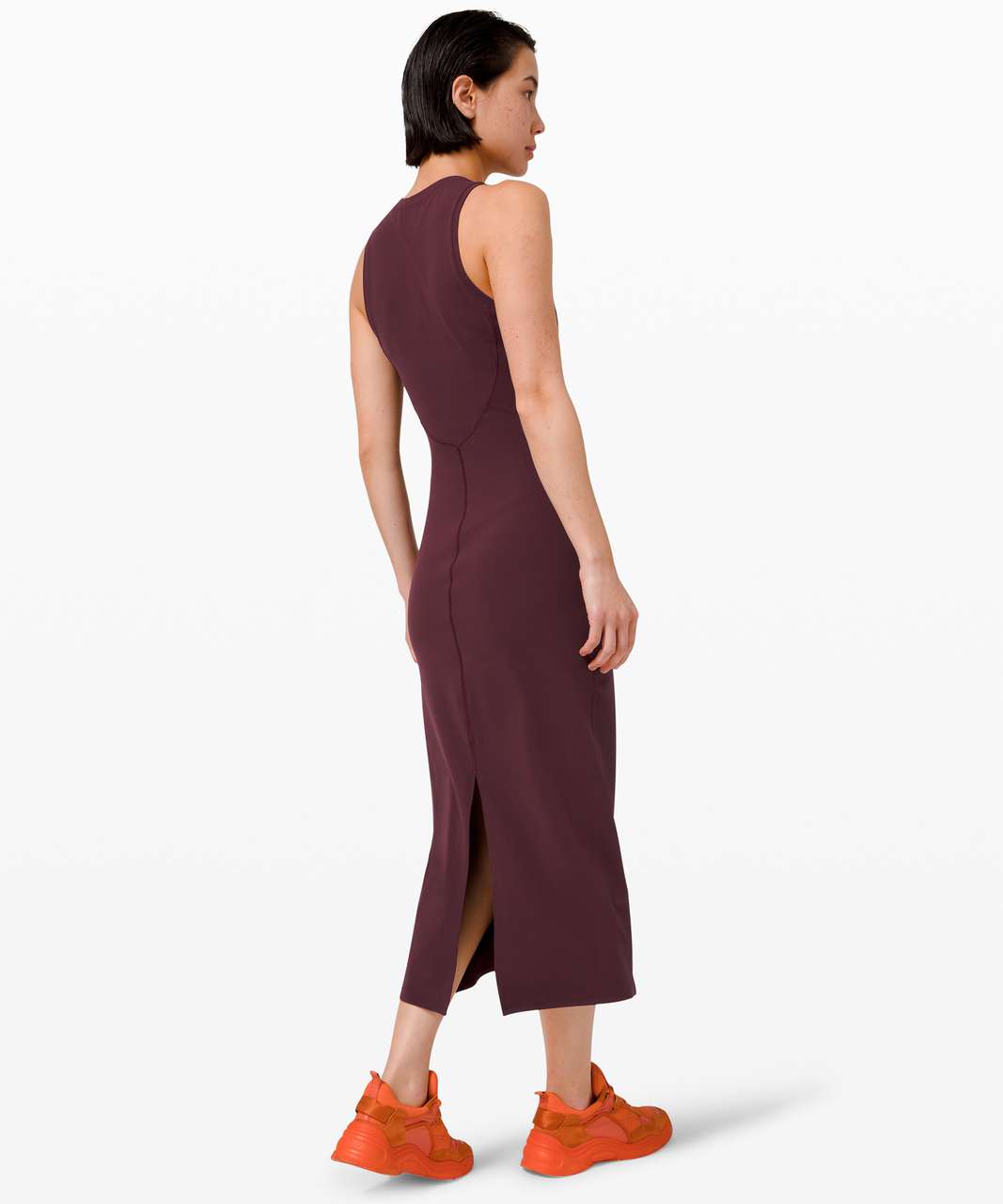 Lululemon Ribbed Modal-Cotton Dress - Spiced Bronze - lulu fanatics