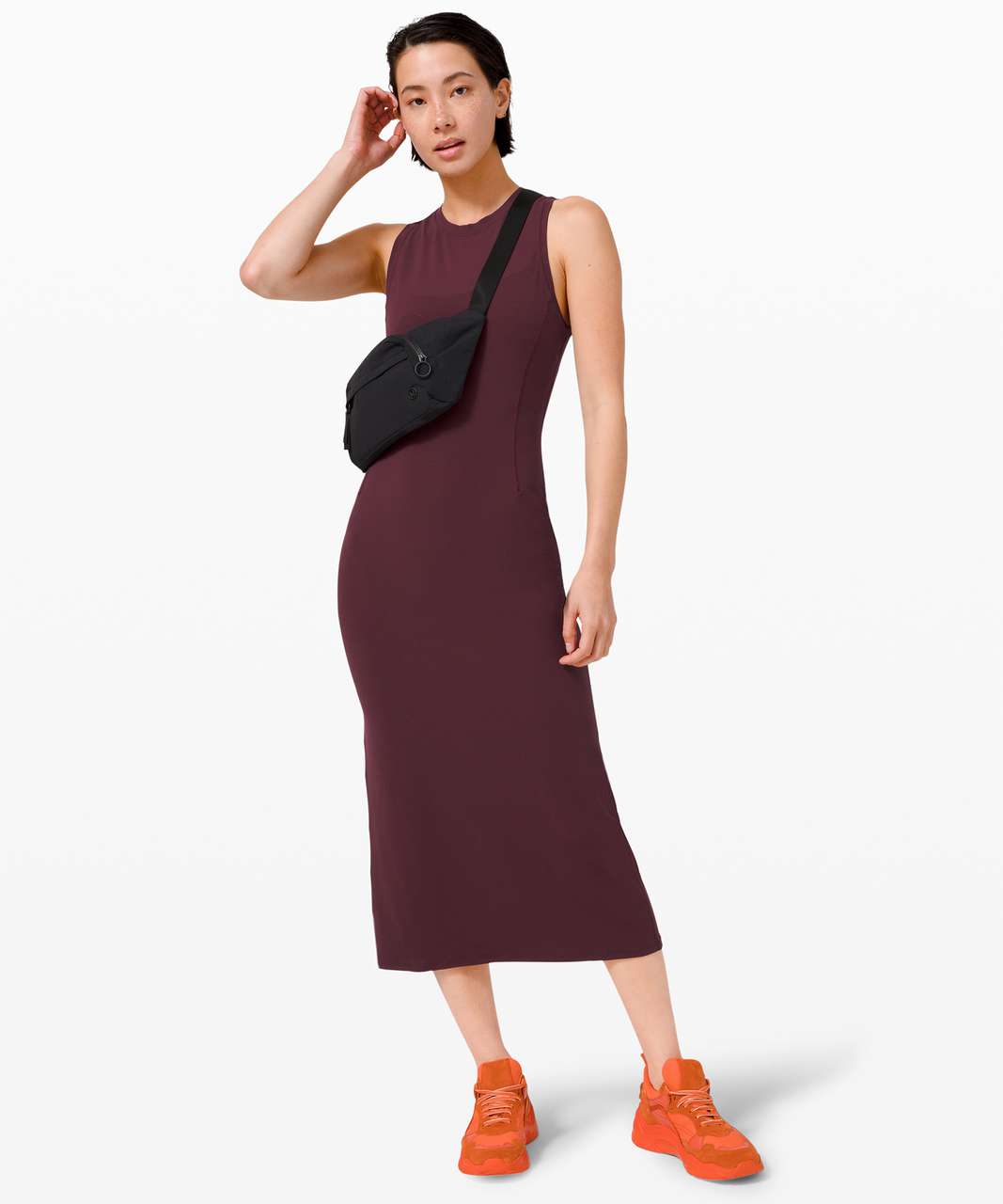 Lululemon All Aligned A-line Dress - Black - lulu fanatics