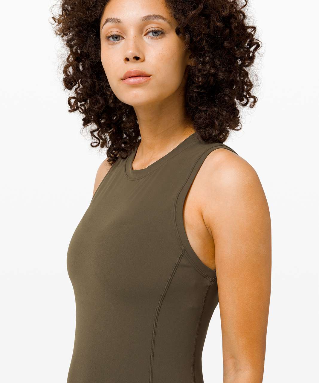 Lululemon All Aligned Midi Dress - Dark Olive