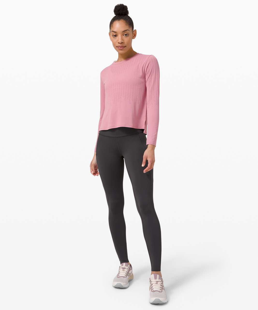 Lululemon Swiftly Tech Long Sleeve Crew In Pink Taupe/pink Taupe