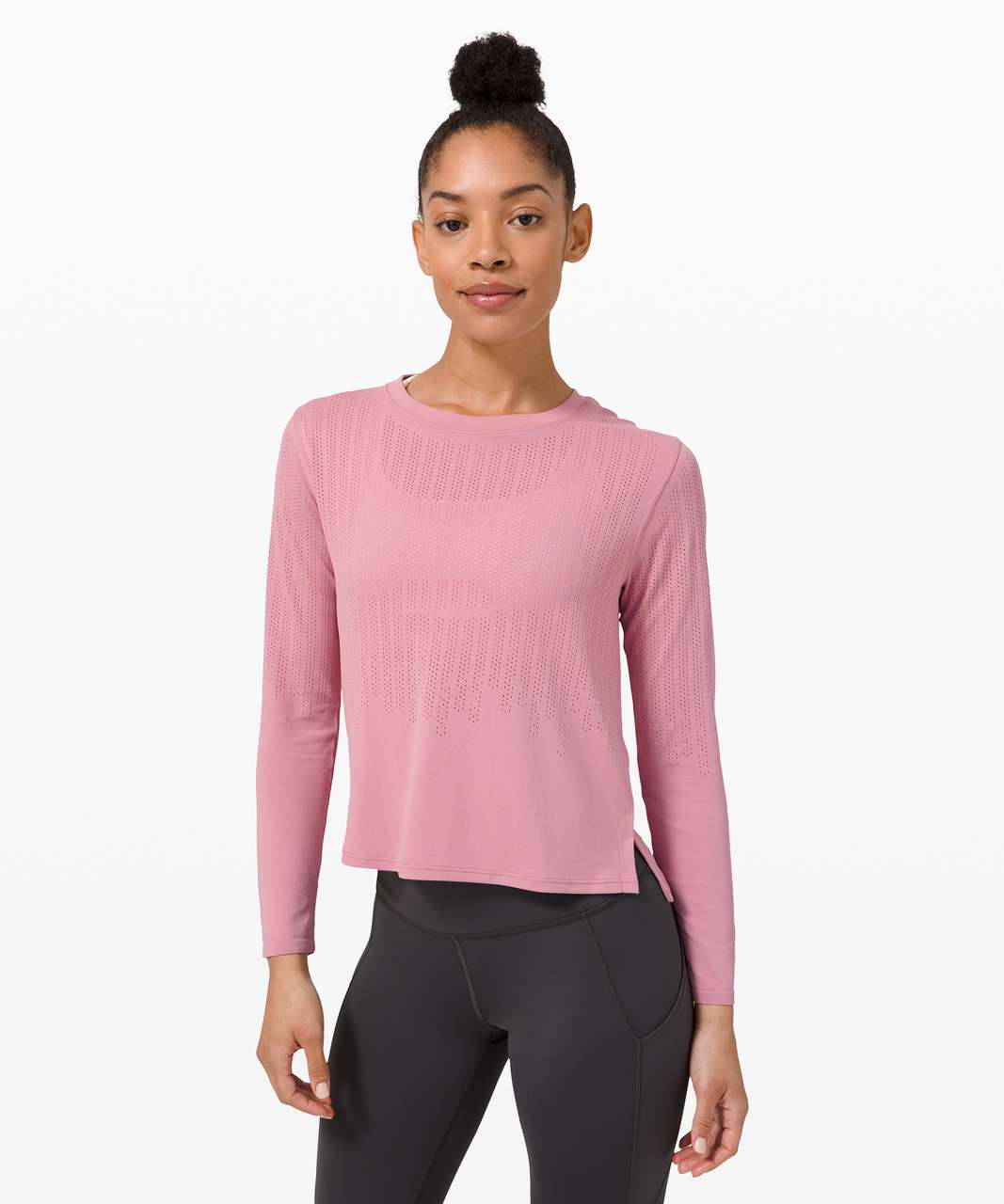 Lululemon Train to Be Long Sleeve - Pink Taupe / Pink Taupe