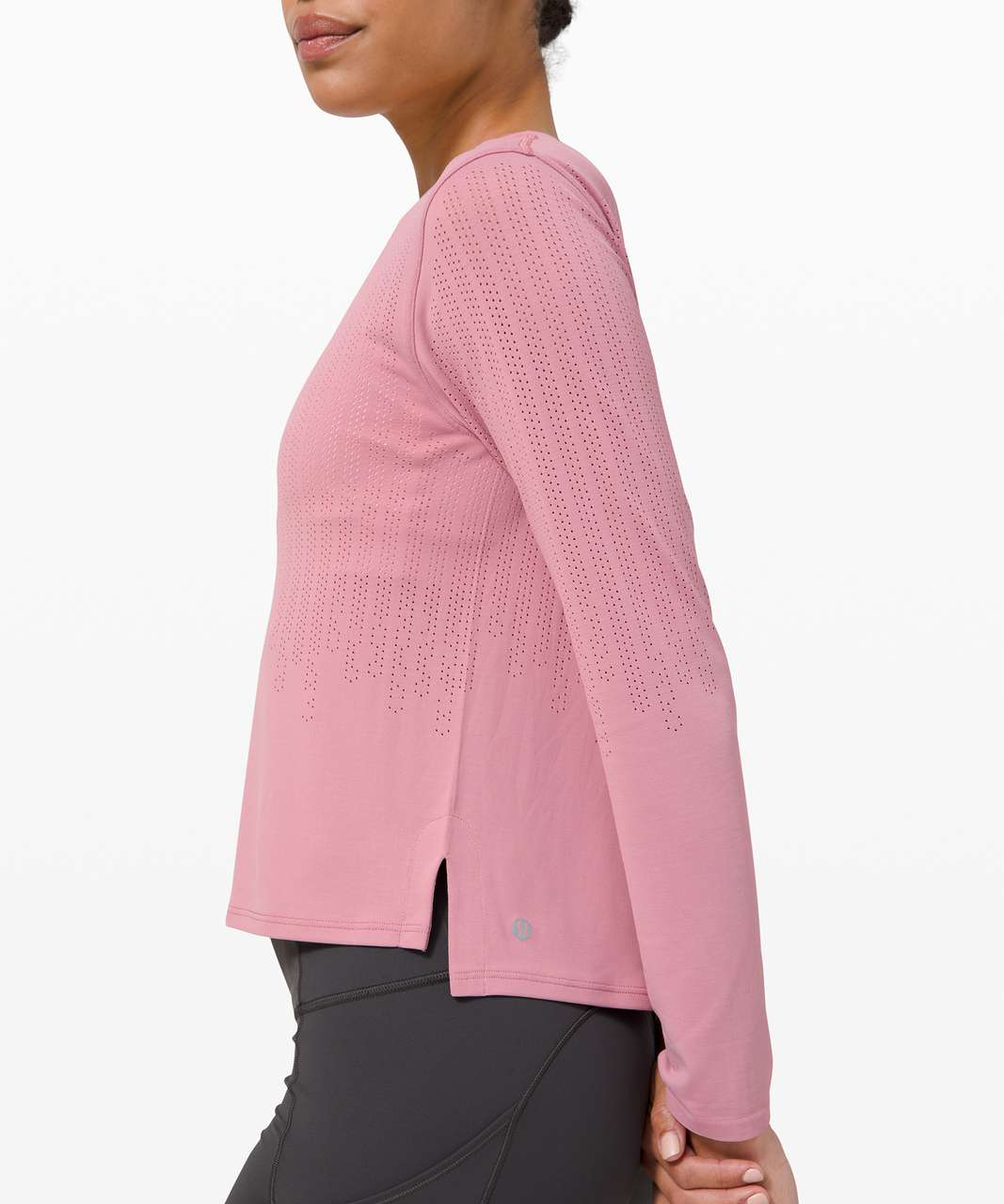 Lululemon Train to Be Long Sleeve - Pink Taupe / Pink Taupe