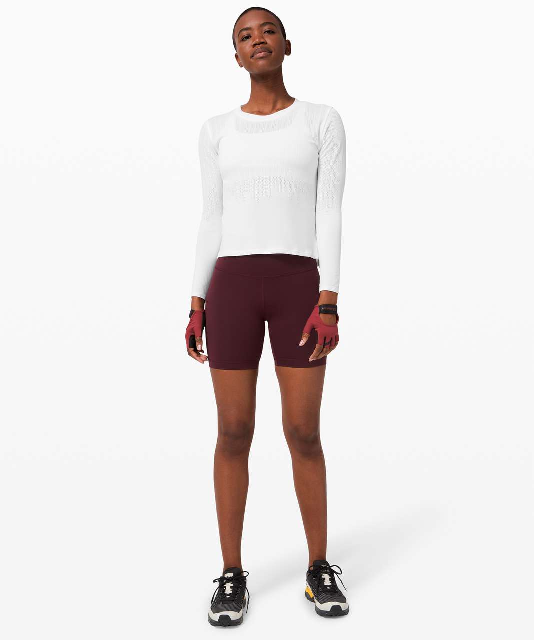 Lululemon Train to Be Long Sleeve - White / White