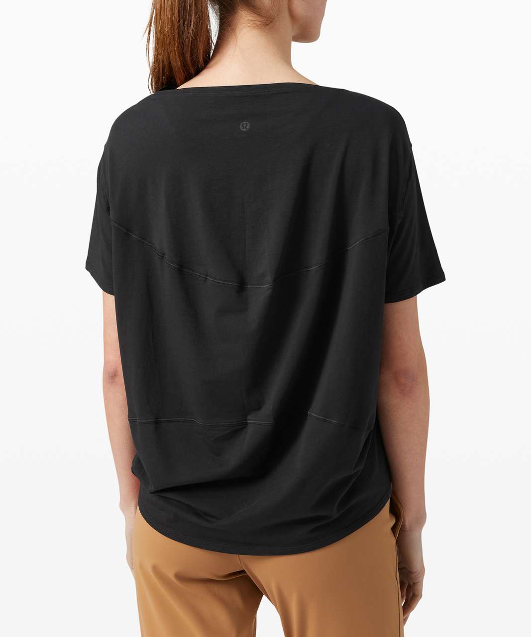 Lululemon Back In Action Short Sleeve - Black - lulu fanatics