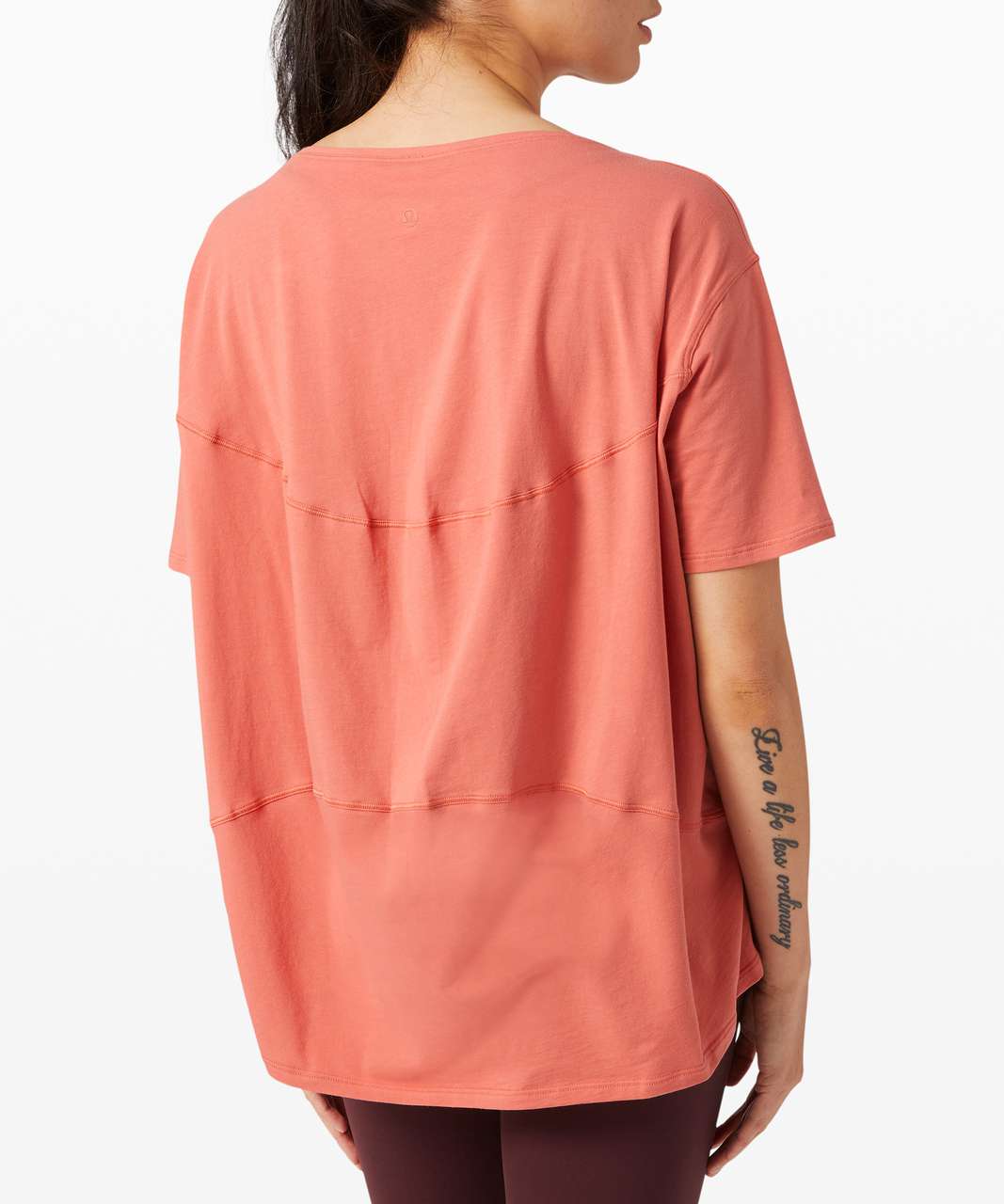 Lululemon Back In Action Short Sleeve - Rustic Coral - lulu fanatics