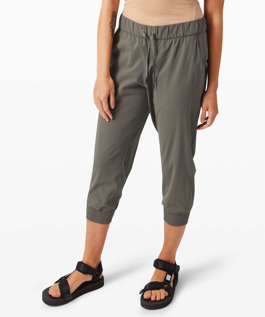 Lululemon On The Fly Crop Jogger - Grey Sage