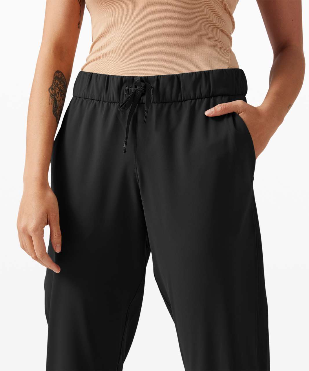 Lululemon Essential Affinity Mid Rise Jogger - Black - lulu fanatics