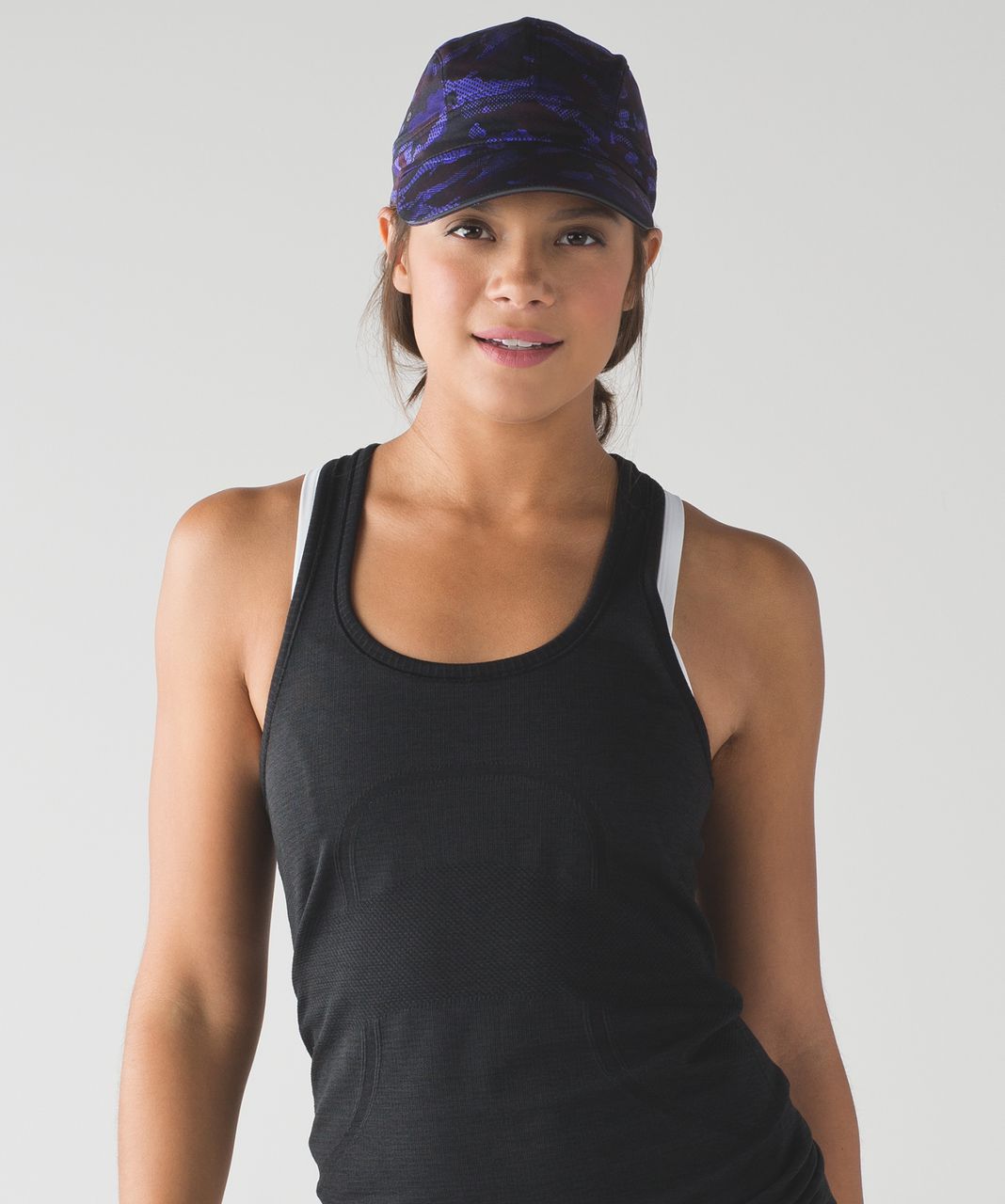 Lululemon Race To Place Run Hat 2.0 - Hounds Camo Emperor Blue Black