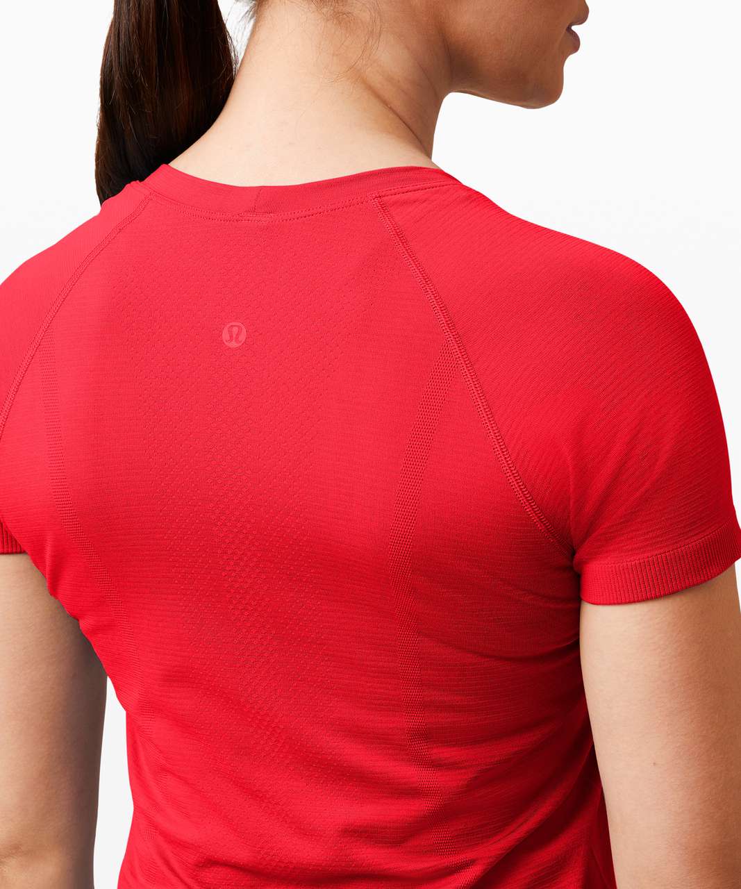 Lululemon Swiftly Tech Short Sleeve Crew *Lunar New Year - Dark Red / Dark  Red - lulu fanatics