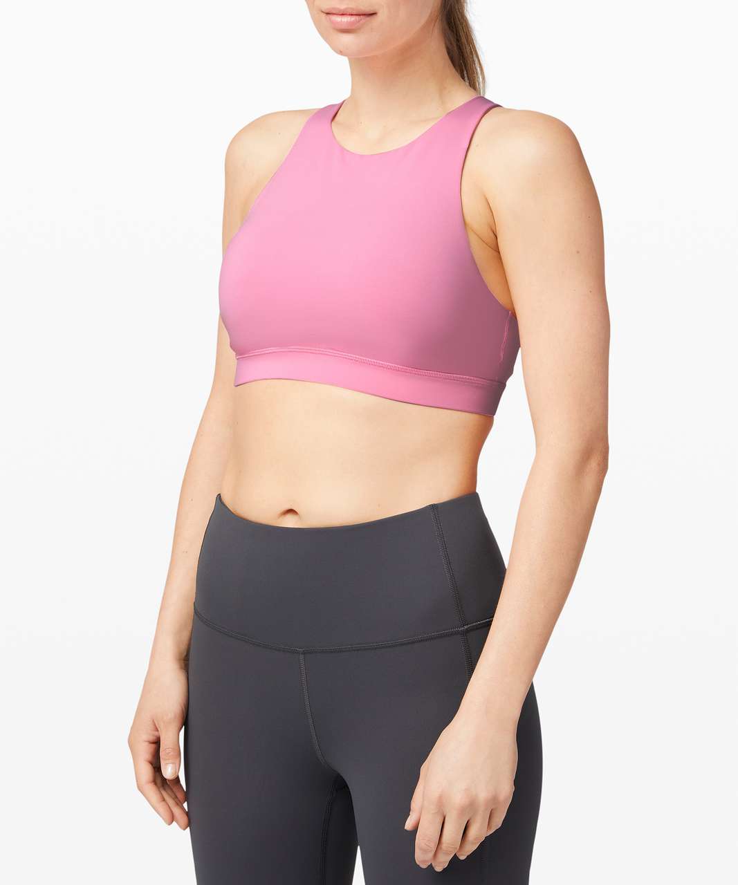 Lululemon Energy Bra High Neck *Medium Support, B-D Cup - Azalea