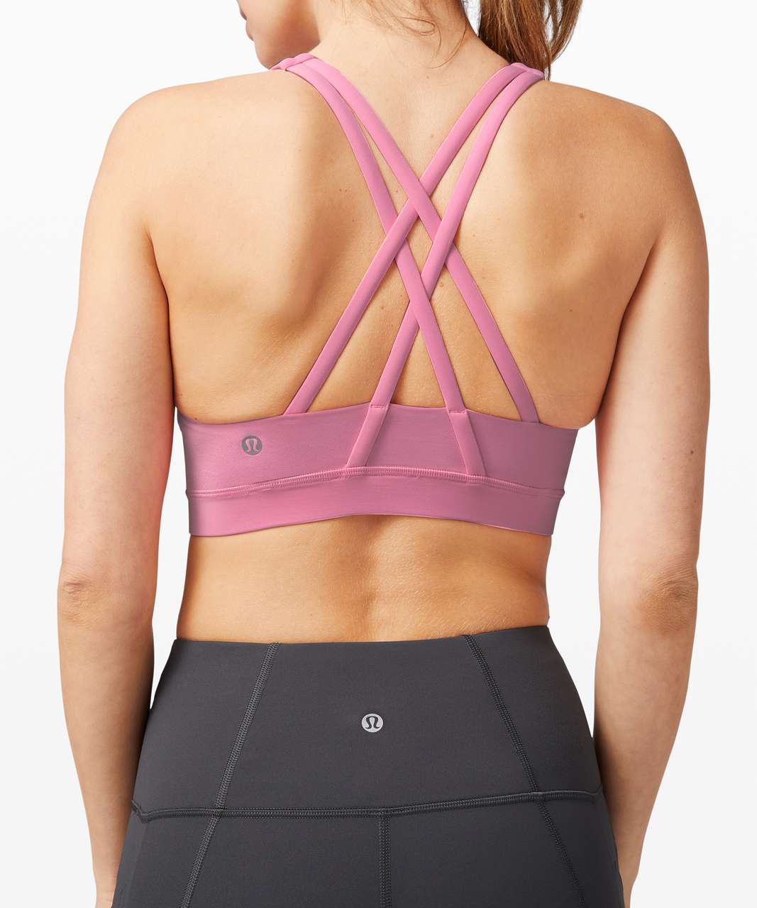 Lululemon Energy Bra High Neck *Medium Support, B-D Cup - Azalea Pink