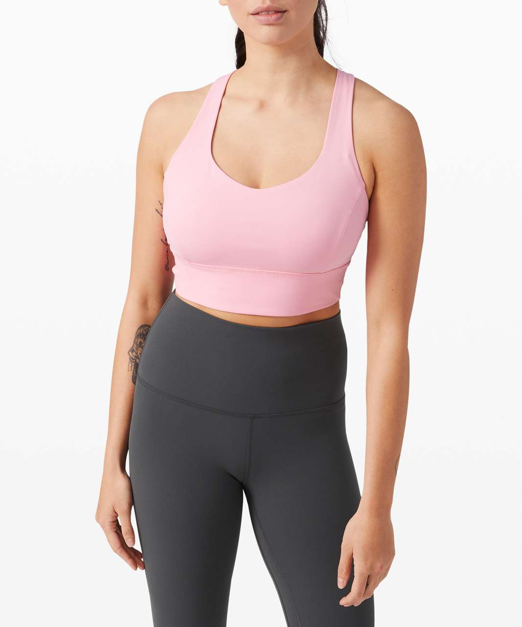 Lululemon Free To Be Serene Bra Long Line *Light Support, C/D Cup (Online Only) - Azalea Pink