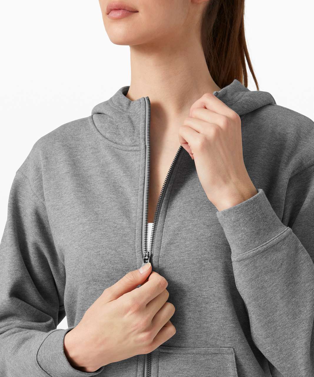 Lululemon Cotton French Terry Zip Hoodie - Heathered Core Medium