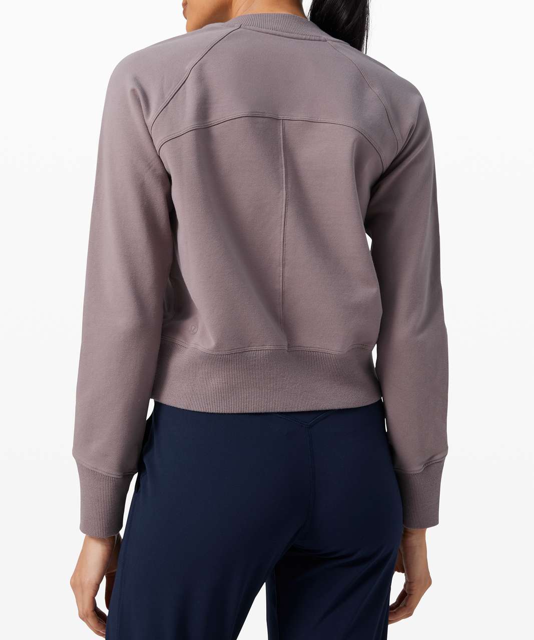 LULULEMON Women's Ready To Roll Crew Sweatshirt in Vapor Gray Size