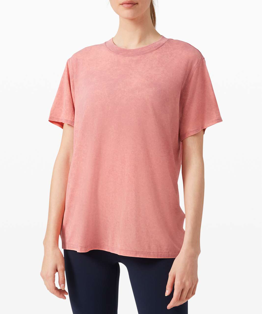 Lululemon All Yours Boyfriend Tee *Cloud - Cloudy Wash Cherry Tint