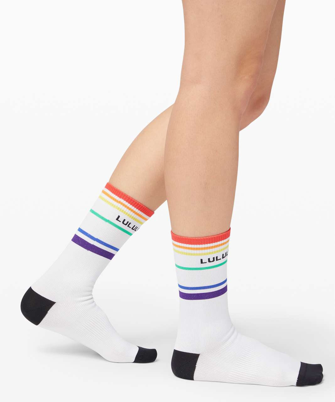 White Crew Socks - Flower Socks - Multicolored Crew Socks - Lulus