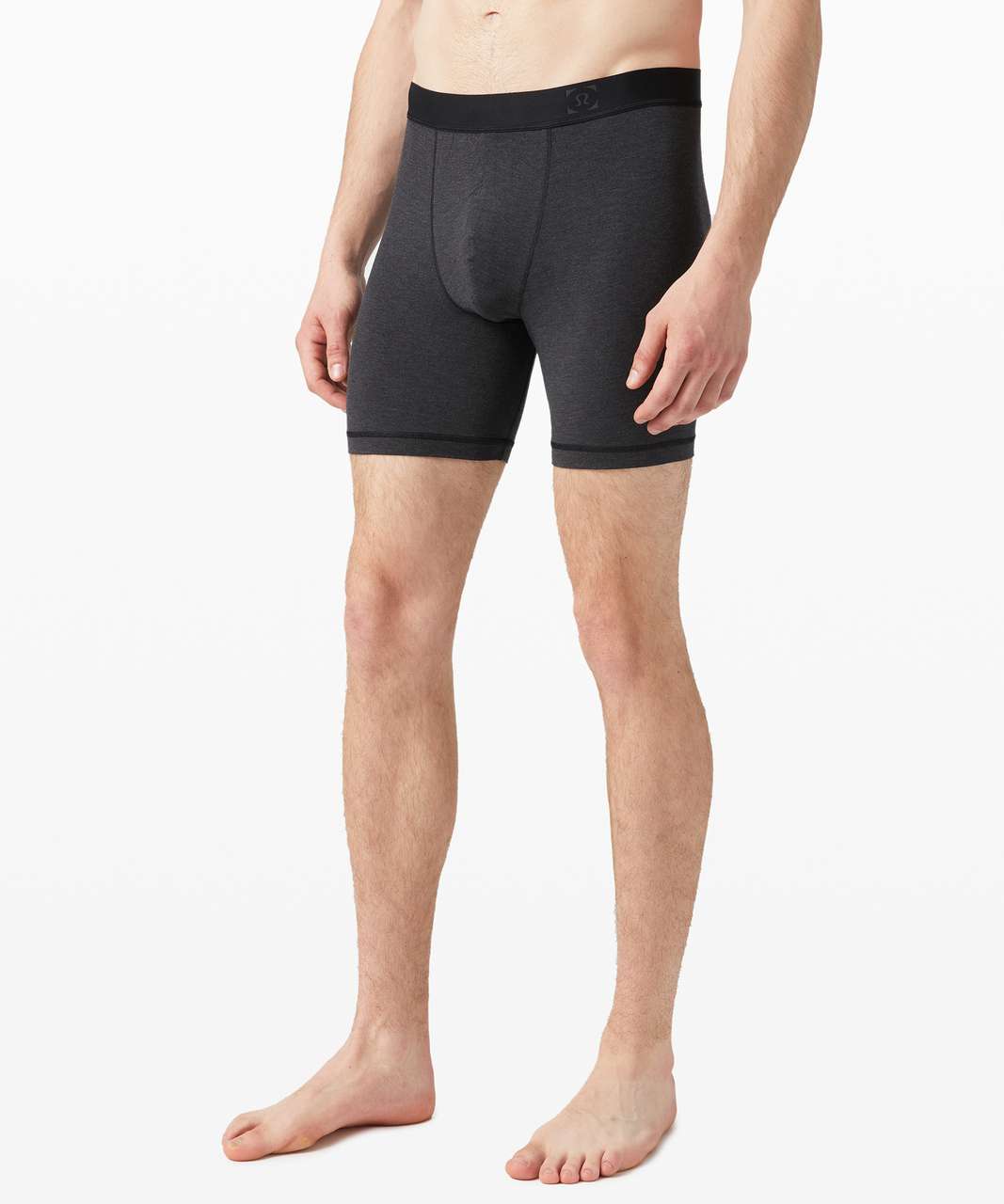 Lululemon Always In Motion Boxer *The Long One 7 - Heathered Core Black - lulu  fanatics