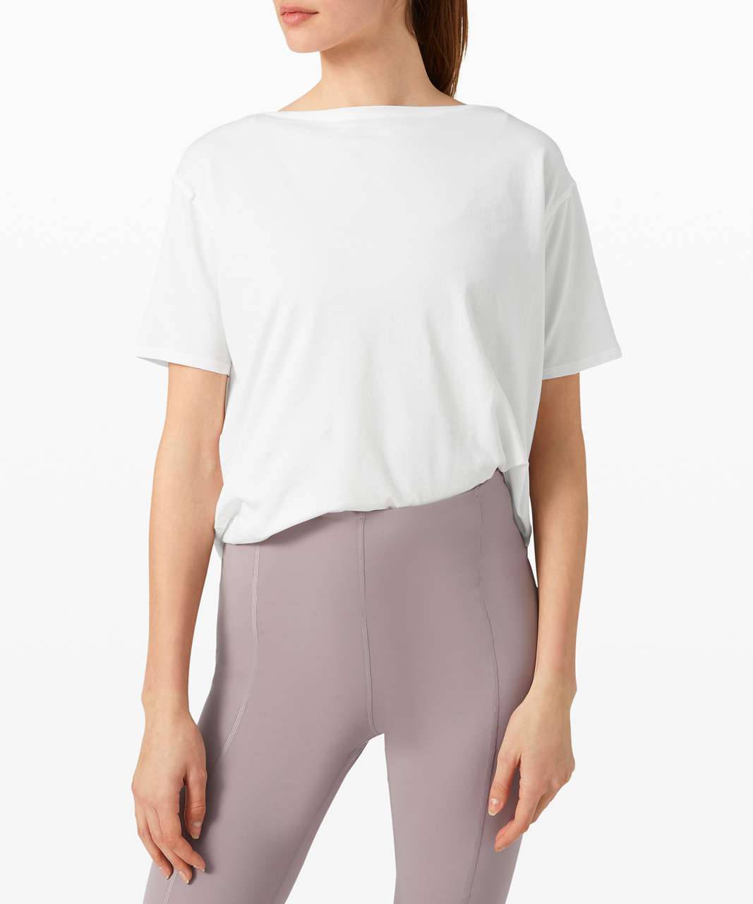 Lululemon Back In Action Short Sleeve - White