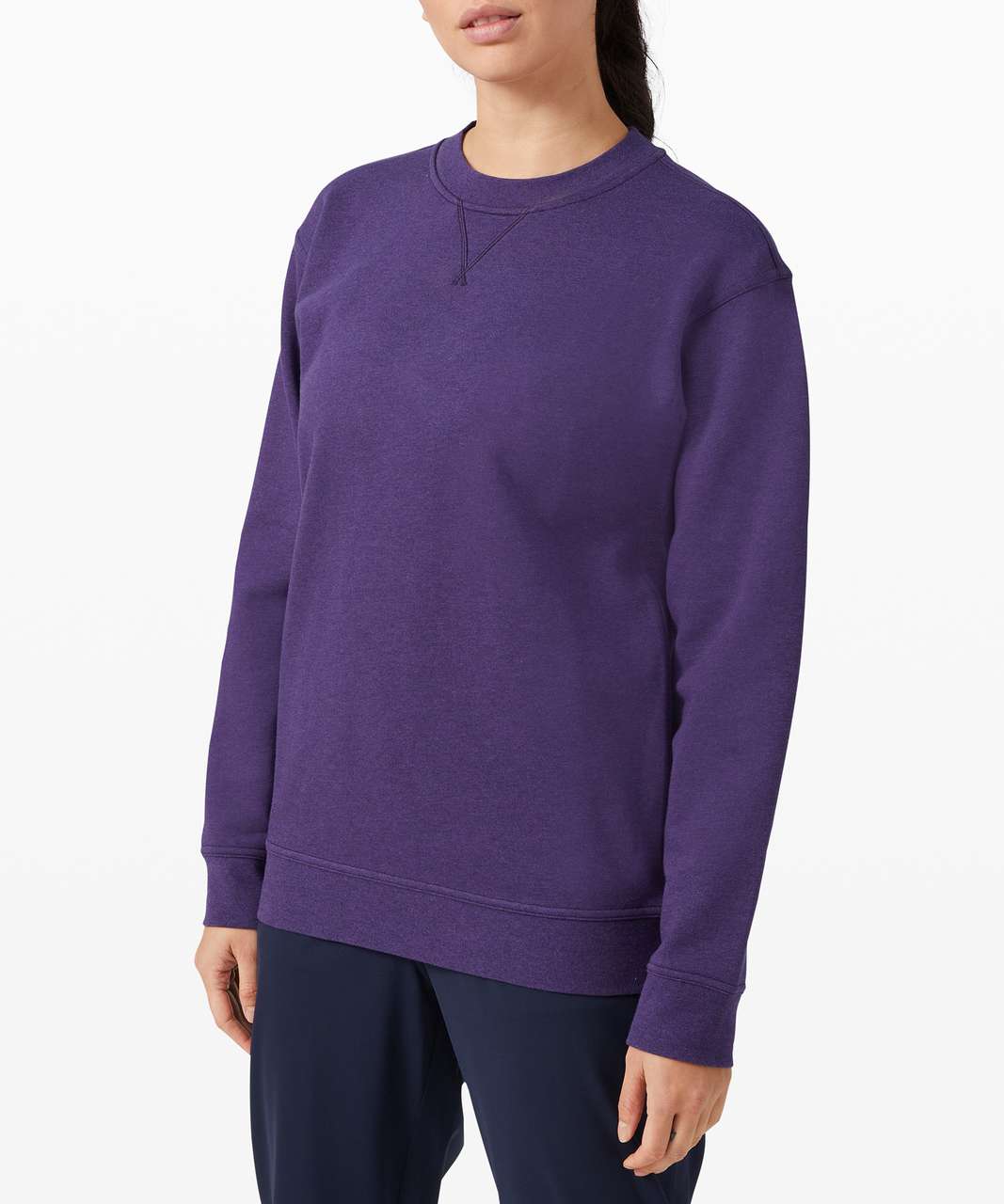 Lululemon sweatshirt ALL YOURS CREW TERRY Heathered Island Mist