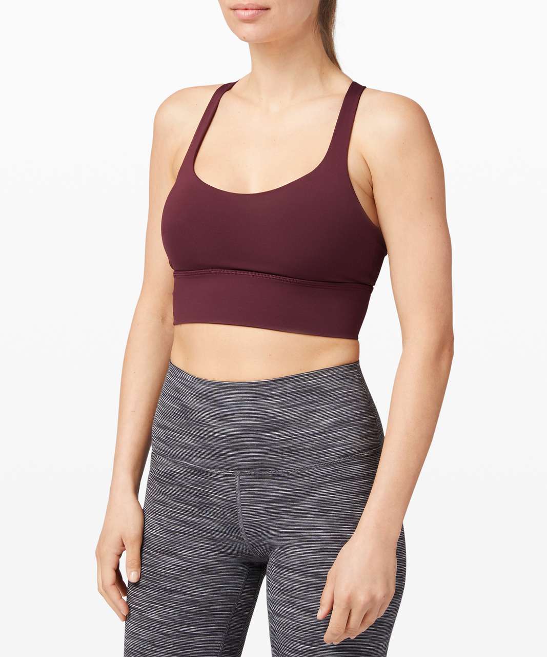 Lululemon Free To Be Bra Long Line *Light Support, A/B Cup (Online Only) - Cassis