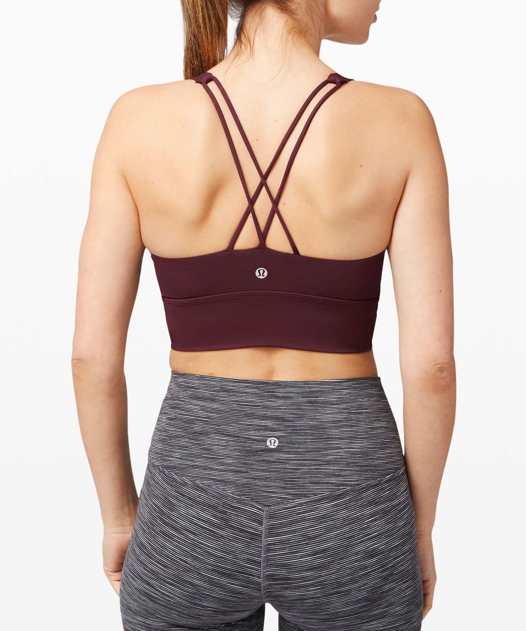 Lululemon Free To Be Bra Long Line *Light Support, A/B Cup (Online Only) - Cassis