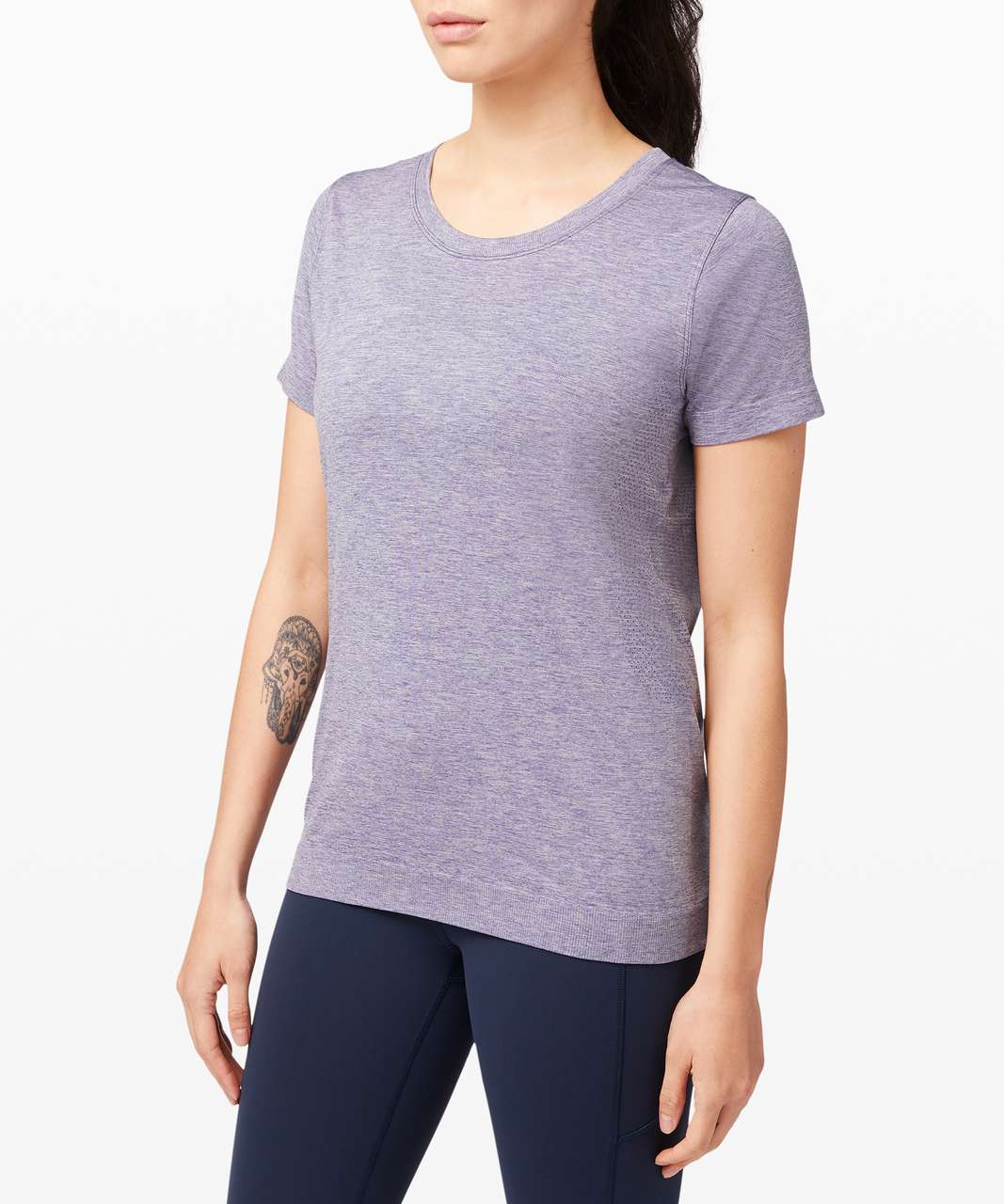 Lululemon Swiftly Relaxed Short Sleeve 2.0 - Midnight Orchid / Iced ...